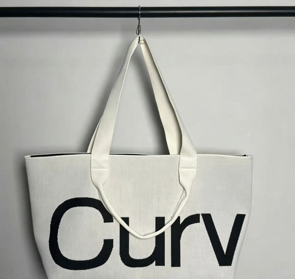 Curves Knit Tote (Lemongrass)