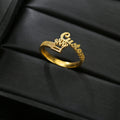 IL - Custom Gold Whisper Cursive Ring